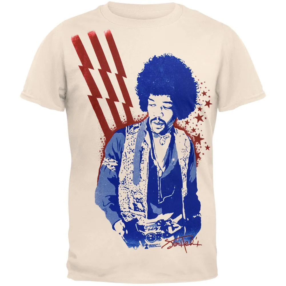 Jimi Hendrix - Stars And Stripes T-Shirt sold by Old Glory