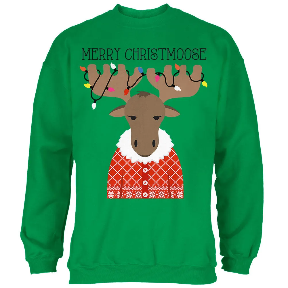 Christmas Merry ChristMoose Moose Mens Sweatshirt sold by Old Glory product image thumbnail 2