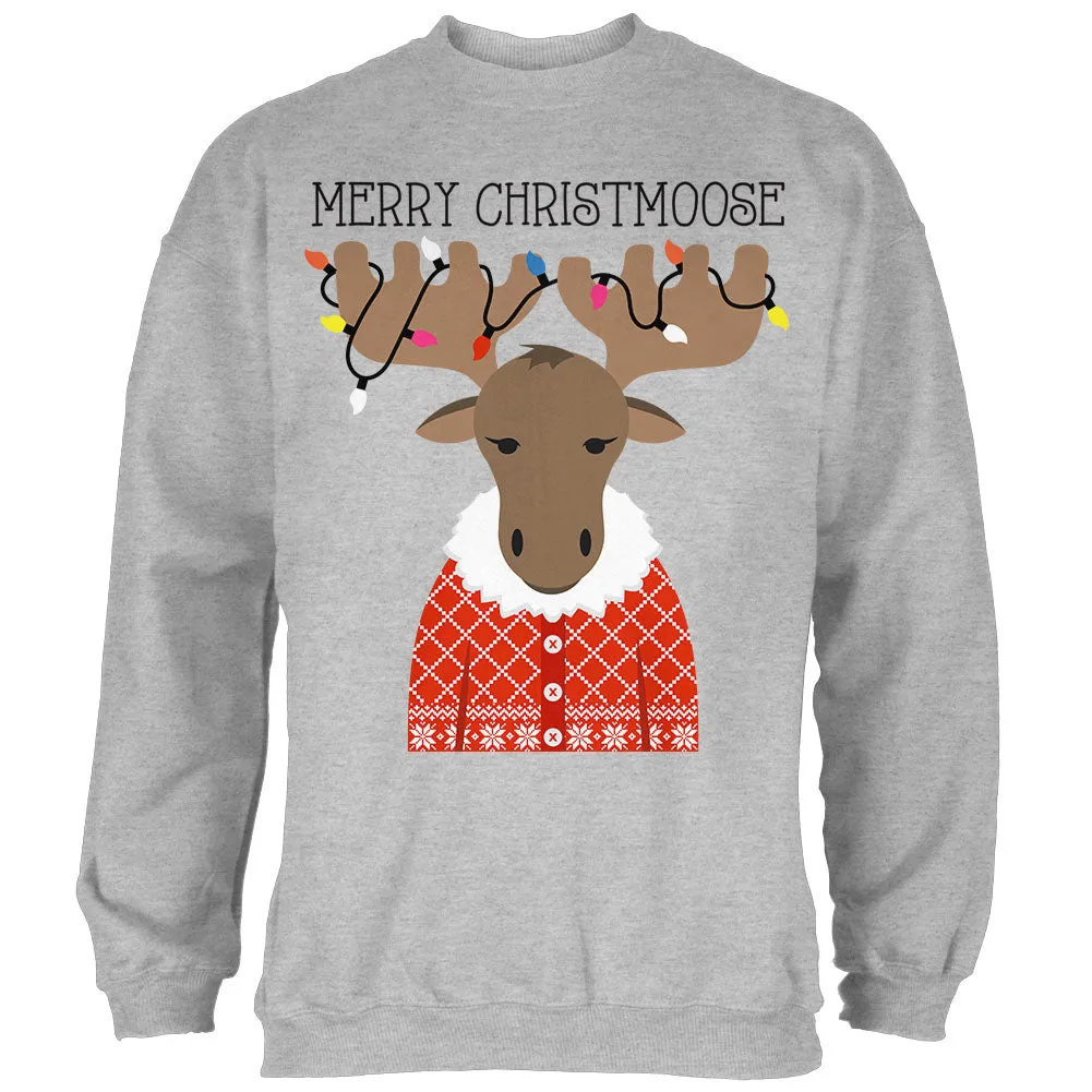 Christmas Merry ChristMoose Moose Mens Sweatshirt sold by Old Glory