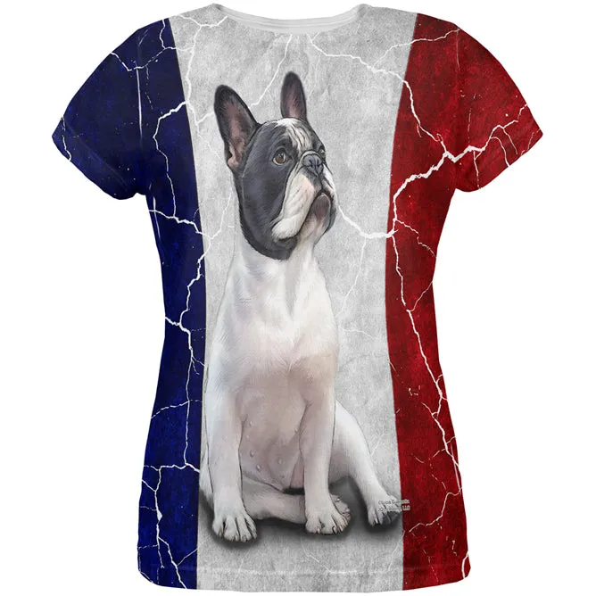 French Bulldog Live Forever Flag All Over Womens T Shirt sold by Old Glory