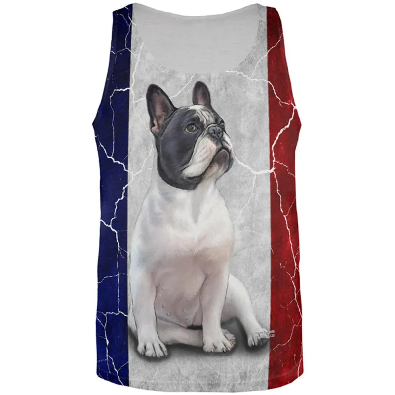 French Bulldog Live Forever All Over Adult Tank Top sold by Old Glory