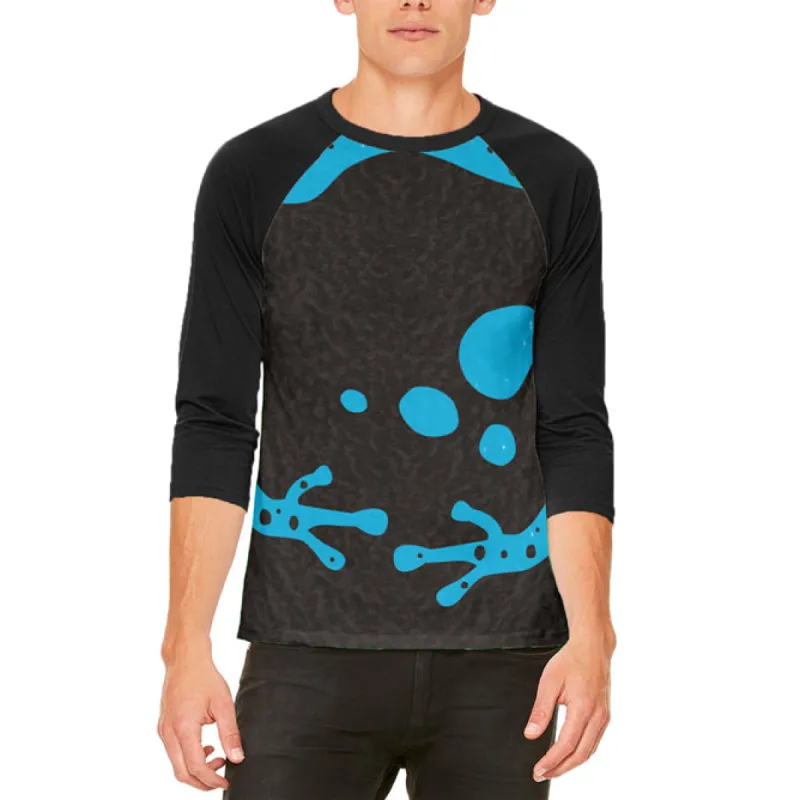 Halloween Costume Blue Banded Poison Dart Frog Costume Mens Raglan T Shirt sold by Old Glory