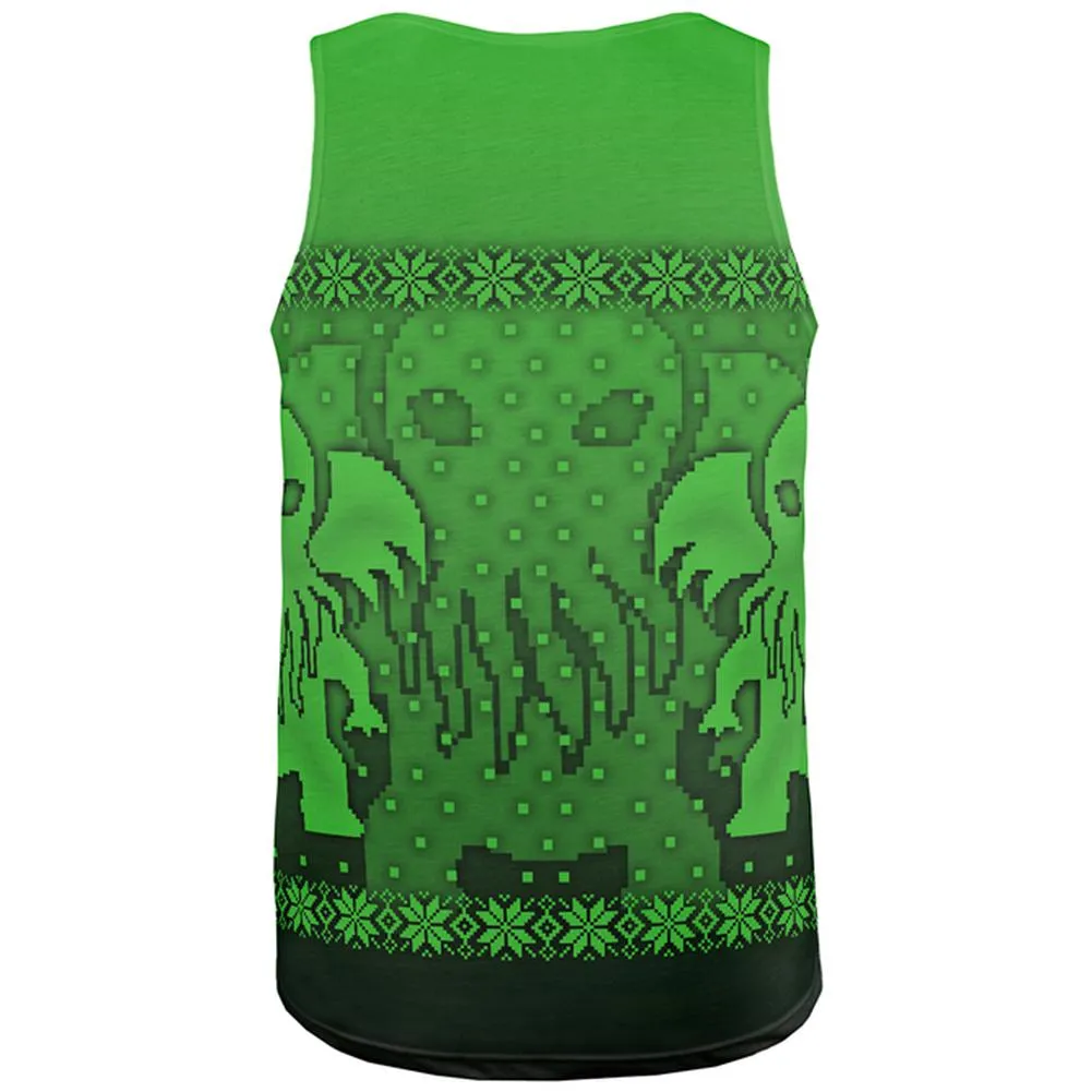 Ugly Christmas Sweater Big Cthulhu Greater Gods All Over Mens Tank Top sold by Old Glory product image thumbnail 2