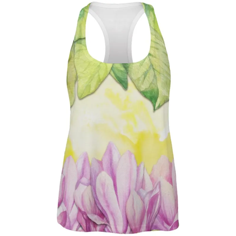 Mardi Gras French Quarter Magnolias at Sunrise All Over Womens Work Out Tank Top sold by Old Glory