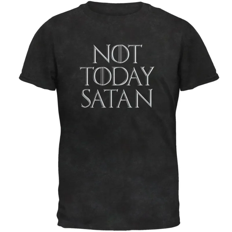 Not Today Satan Christian Mens T Shirt sold by Old Glory