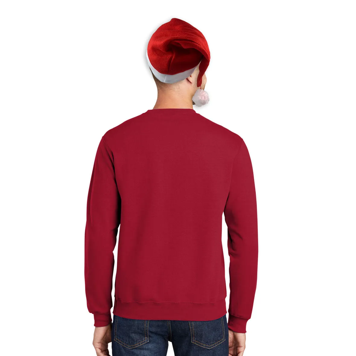 Christmas Costume Santa Claus Big Mens Costume Crewneck Sweatshirt with Santa Hat sold by Old Glory product image thumbnail 2