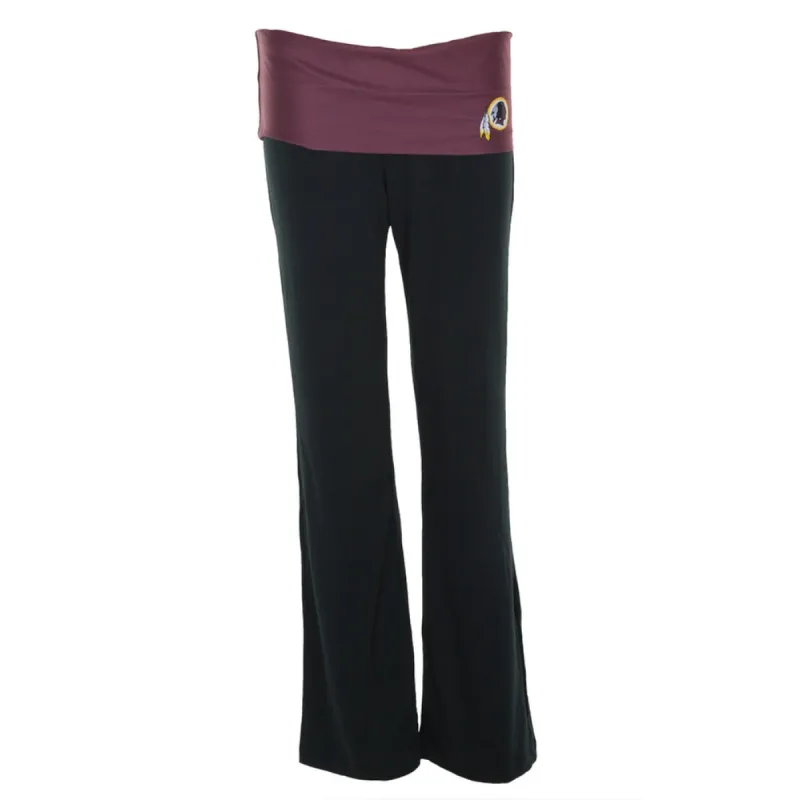 Washington Redskins - Flip Down Waistband Logo Juniors Yoga Pants sold by Old Glory