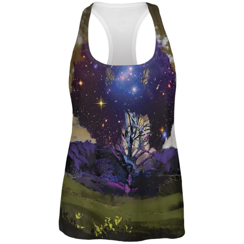 Cosmic Tree All Over Womens Racerback Tank Top sold by Old Glory