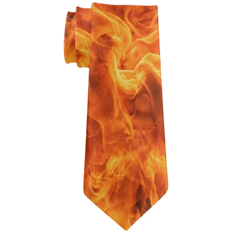 Flames All Over Neck Tie sold by Old Glory