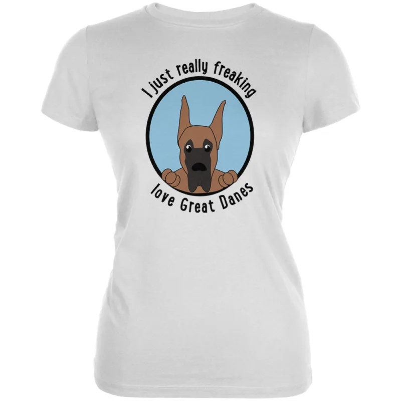 I Just Love Great Danes Dog Juniors Soft T Shirt sold by Old Glory