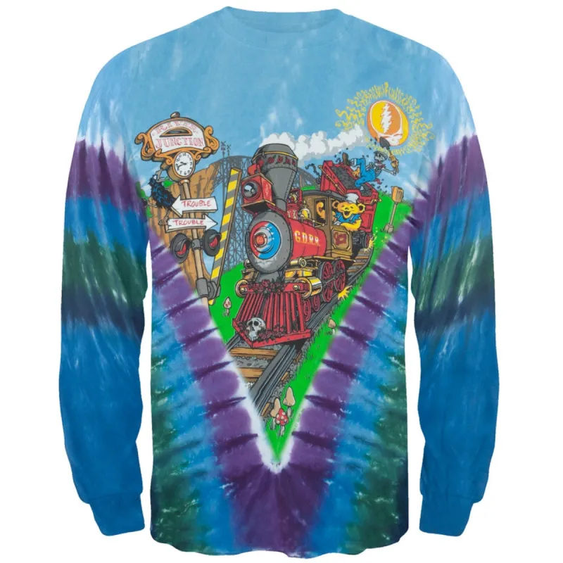 Grateful Dead - Casey Jones Tied Dye Long Sleeve T-Shirt sold by Old Glory