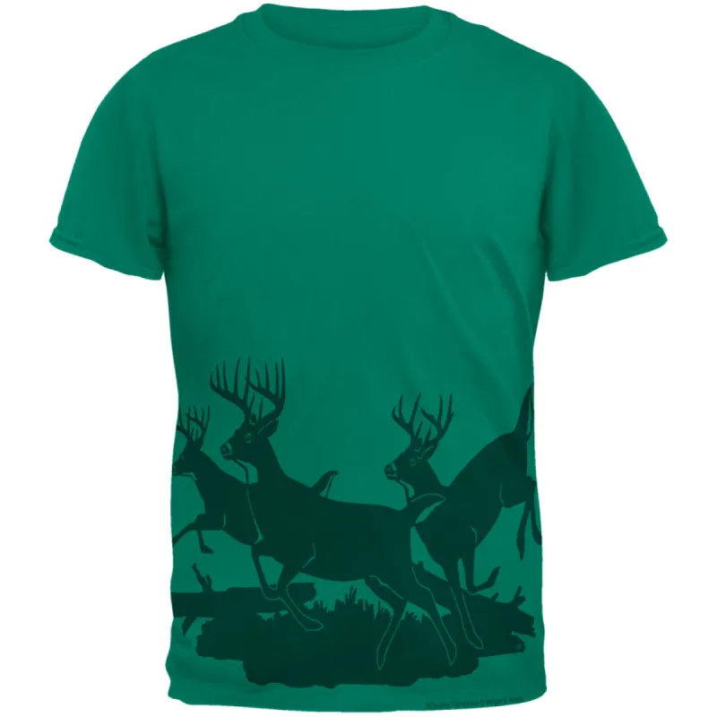 Running Deer Silhouette Mens T Shirt sold by Old Glory