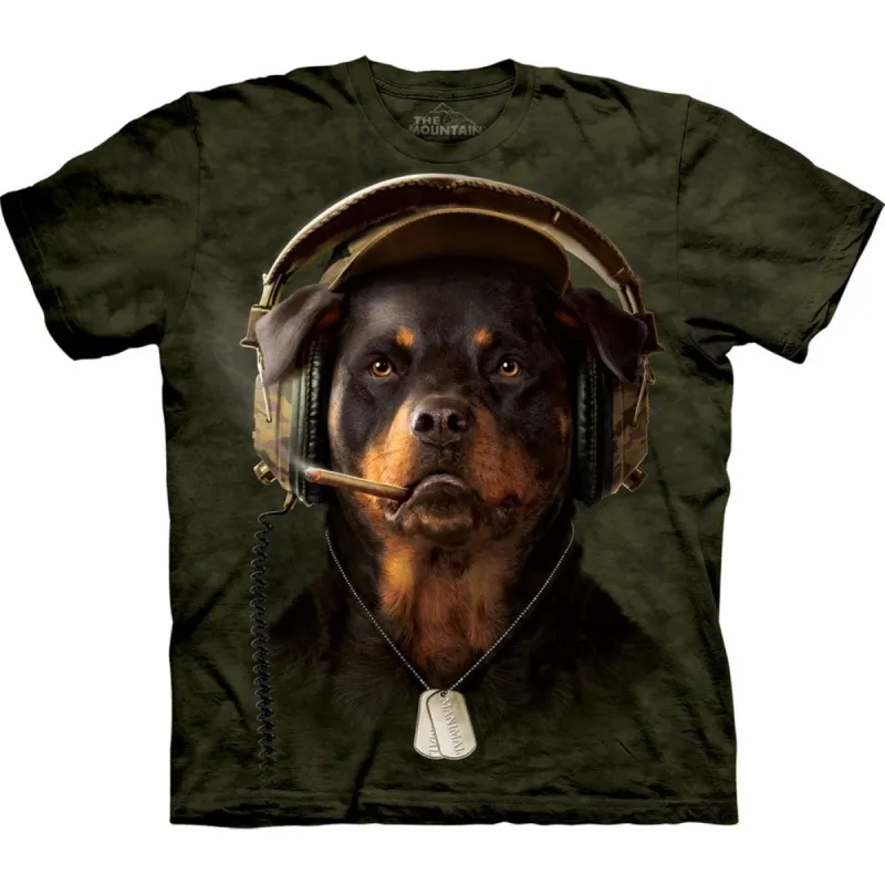 The Mountain - Rottweiler DJ Sarge Mens Tie-Dye T Shirt sold by Old Glory