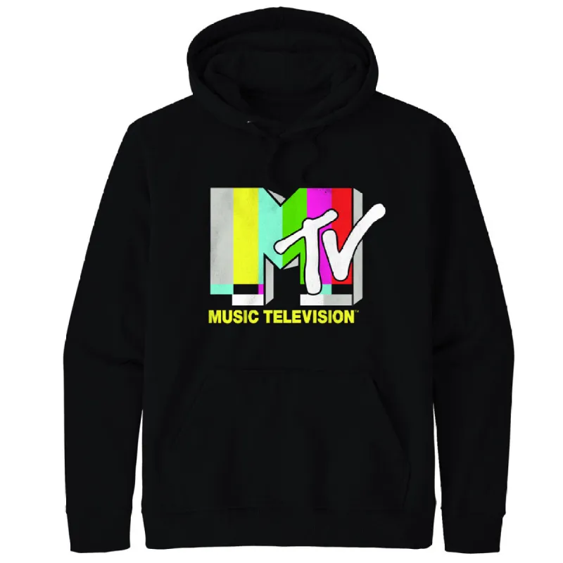 MTV - Color Bars Logo Mens Pullover Hoodie sold by Old Glory