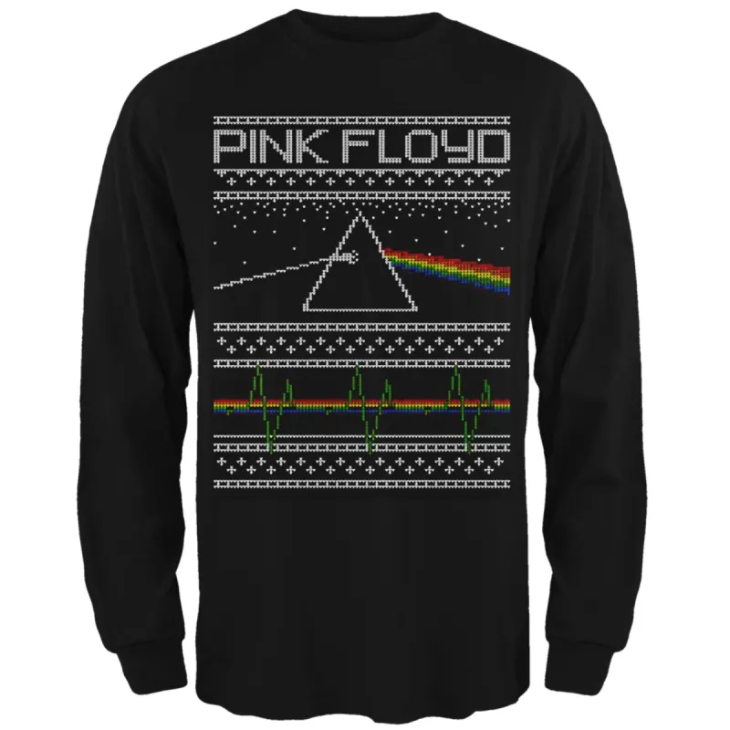 Pink Floyd - Dark Side Xmas Sweater Mens Long Sleeve T Shirt sold by Old Glory
