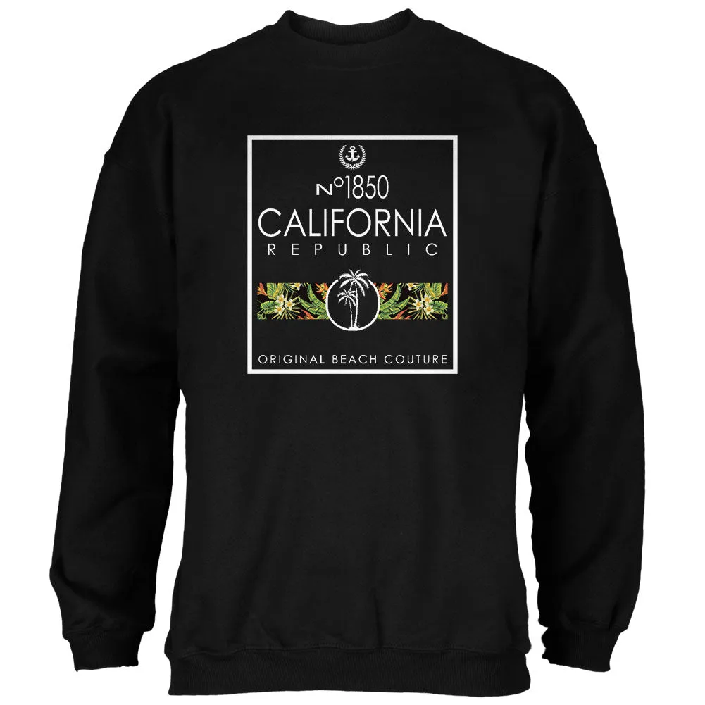 Floral Palm Tree Beach Couture California Republic Mens Sweatshirt sold by Old Glory