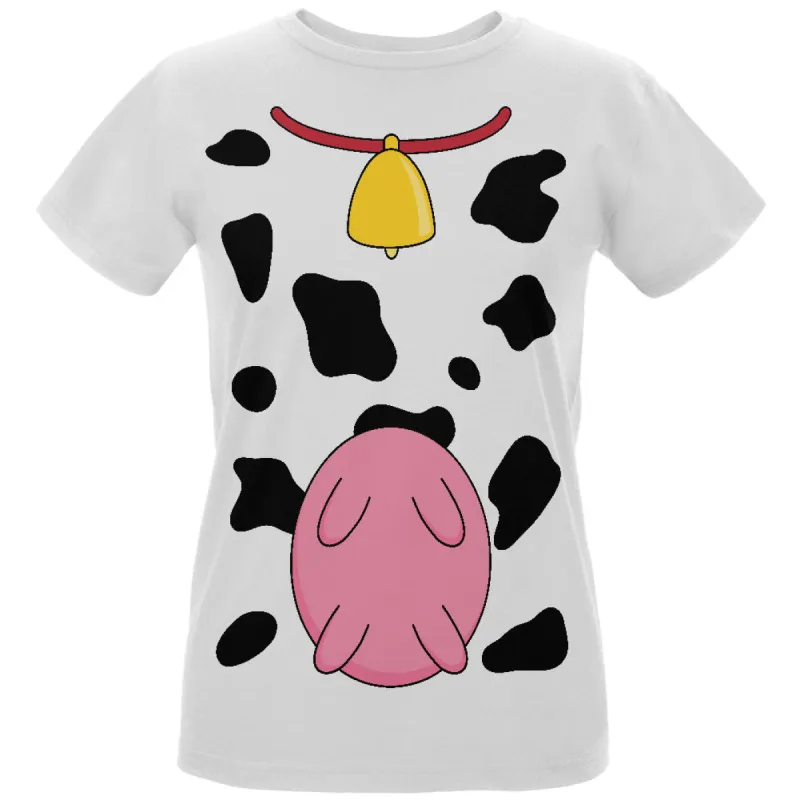 Halloween Cow Costume Udders Funny Womens Organic T Shirt sold by Old Glory