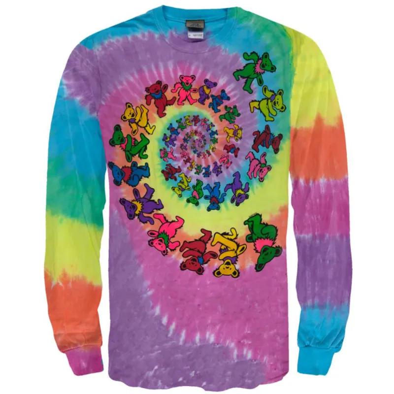 Grateful Dead - Spiral Bears Long Sleeve T-Shirt sold by Old Glory