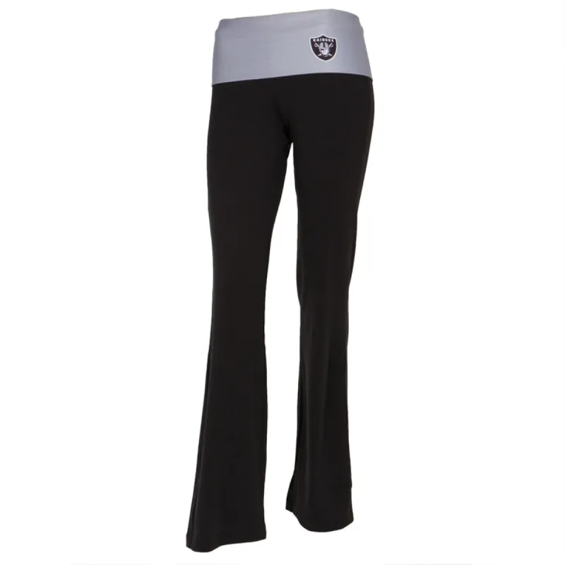 Oakland Raiders - Flip Down Waistband Logo Juniors Yoga Pants sold by Old Glory