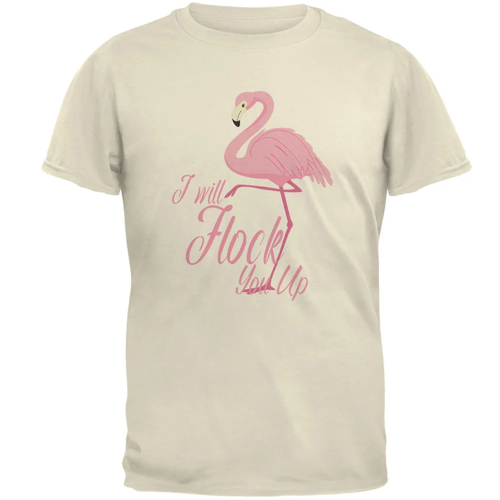 Flamingo I Will Flock You Up Mens T Shirt sold by Old Glory product image thumbnail 2
