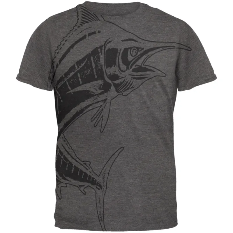 Marlin Deep Sea Predator Mens Soft T Shirt sold by Old Glory