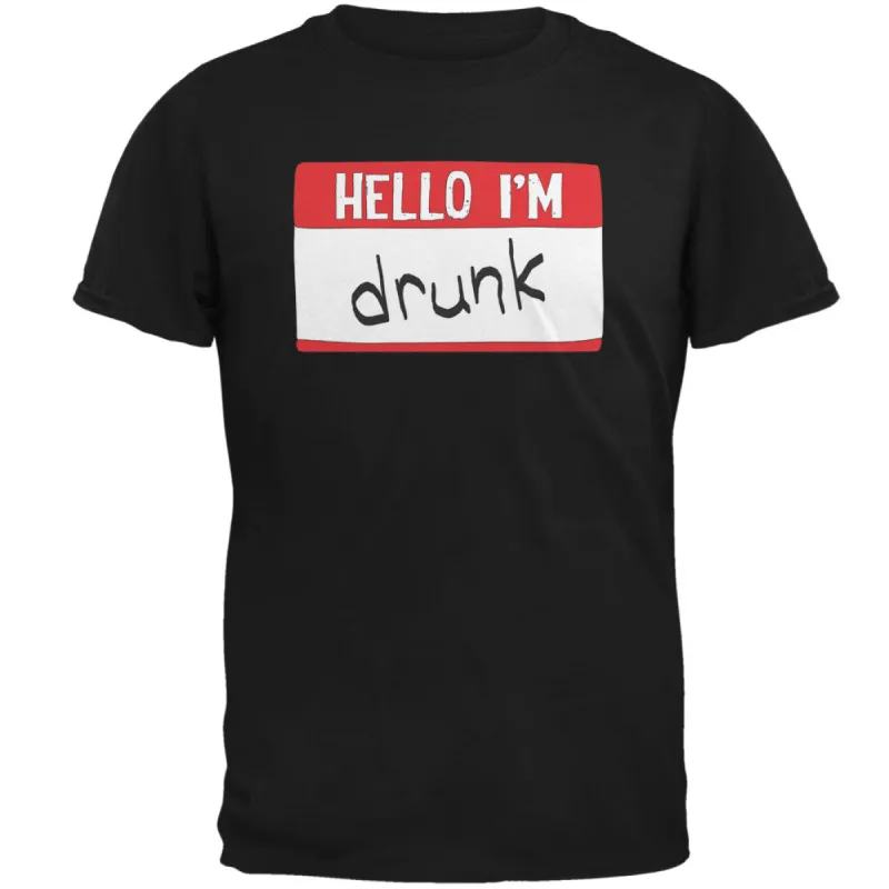 Halloween Hello I'm Drunk Mens T Shirt sold by Old Glory