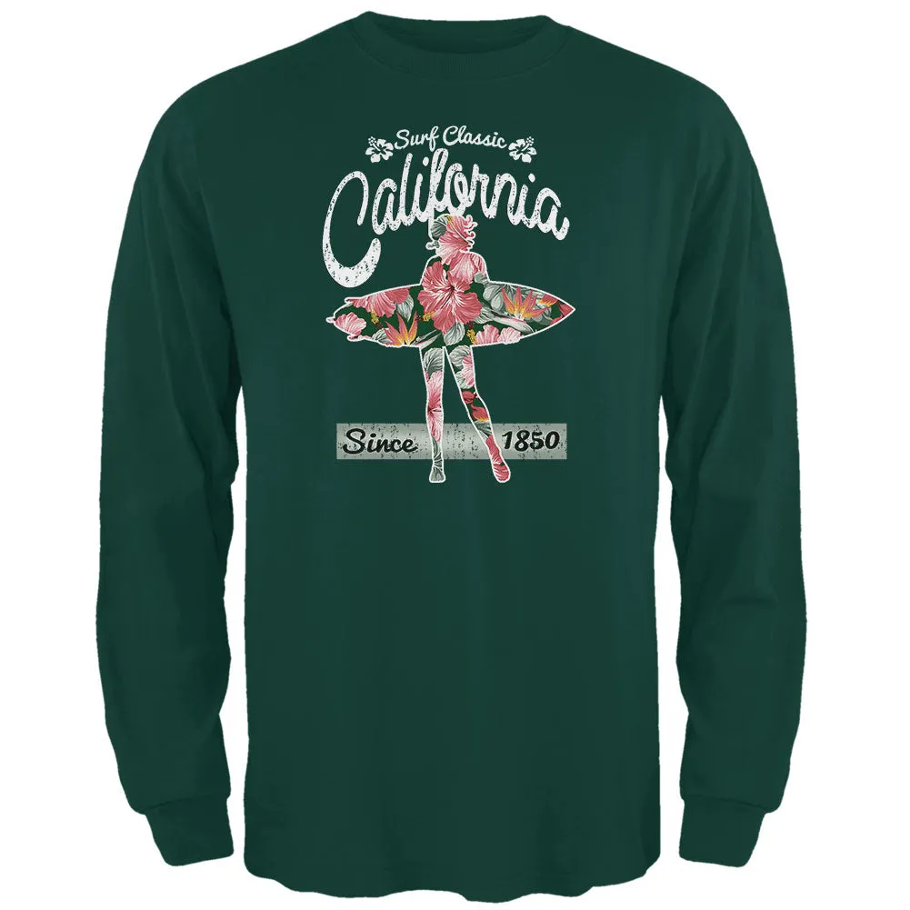 Floral Pineapple Surfer California Surf Classic Mens Long Sleeve T Shirt sold by Old Glory product image thumbnail 2