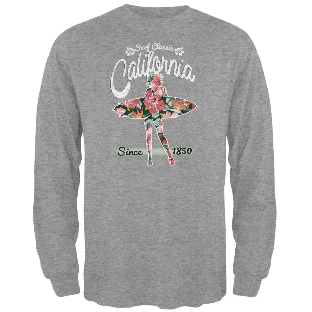 Floral Pineapple Surfer California Surf Classic Mens Long Sleeve T Shirt sold by Old Glory product image thumbnail 3