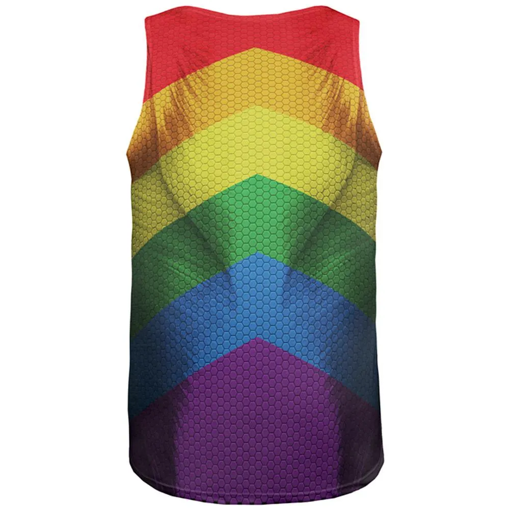 LGBT Gay Pride Superhero Costume All Over Mens Tank Top sold by Old Glory product image thumbnail 2