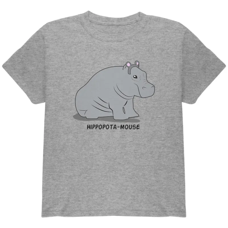 Hippo Mouse Hippopotamouse Funny Pun Youth T Shirt sold by Old Glory