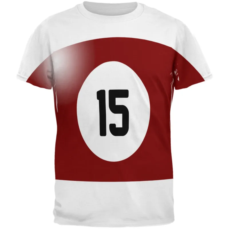 Halloween Billiard Pool Ball Fifteen Costume All Over Mens T Shirt sold by Old Glory