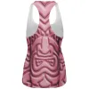 Tiki God Pink Face Luau All Over Womens Work Out Tank Top sold by Old Glory