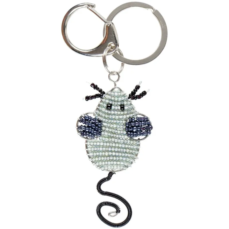 Mouse Body Beaded Keychain sold by Old Glory