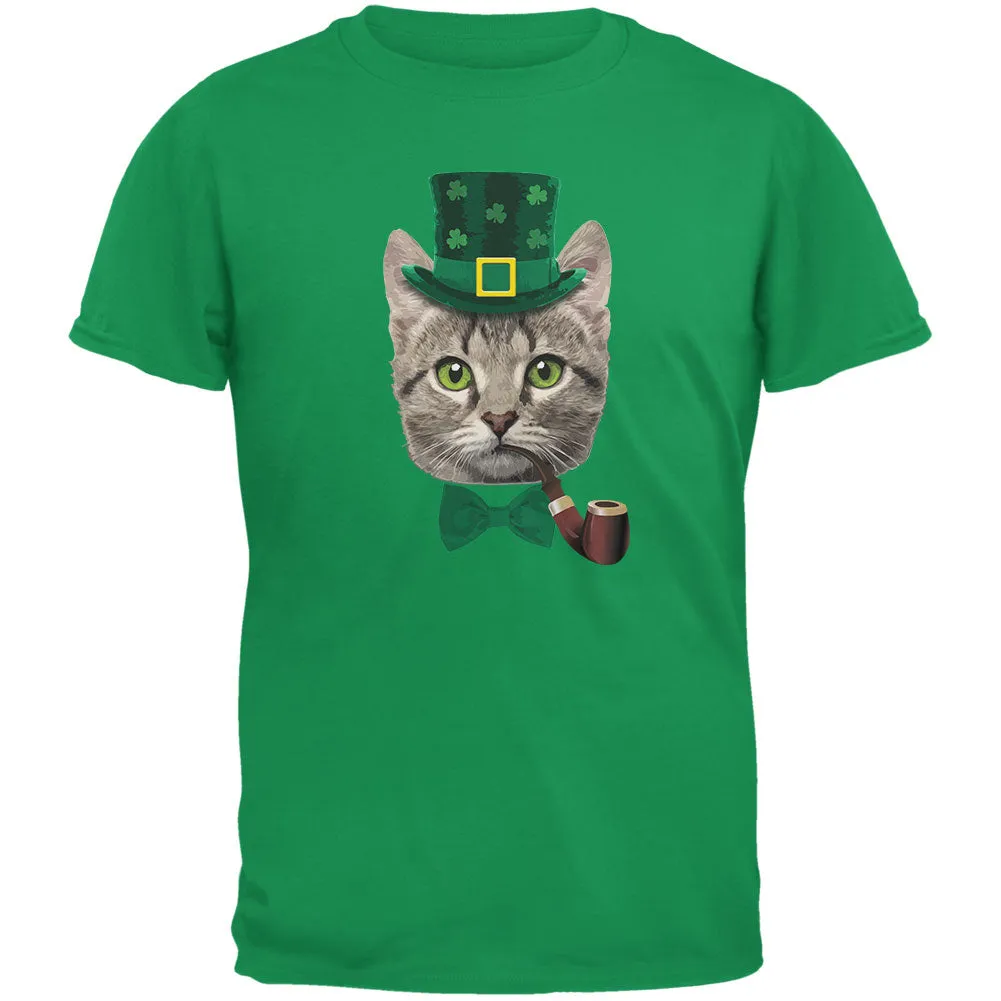 St. Patrick's Funny Cat Irish Green Adult T-Shirt sold by Old Glory
