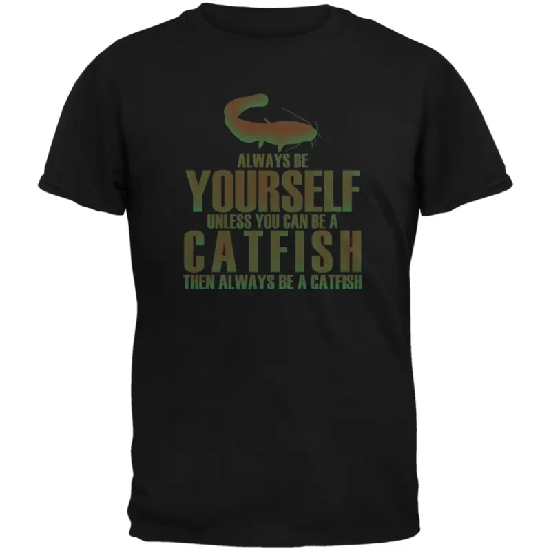 Always Be Yourself Catfish Black Youth T-Shirt sold by Old Glory