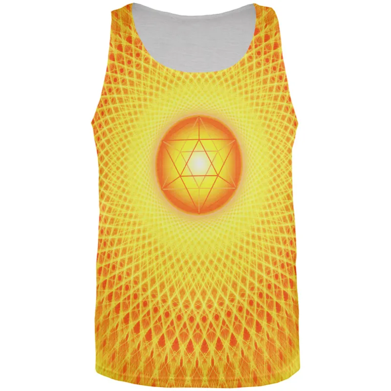 d20 Icosahedron Fire Mandala All Over Mens Tank Top sold by Old Glory