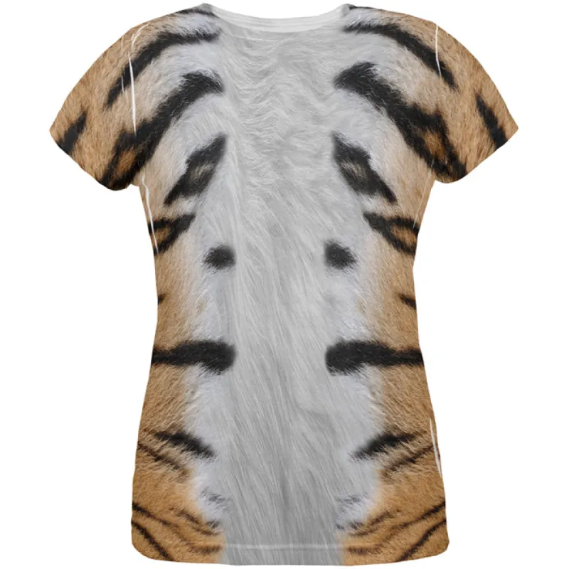 Halloween Tiger Costume All Over Womens T Shirt sold by Old Glory