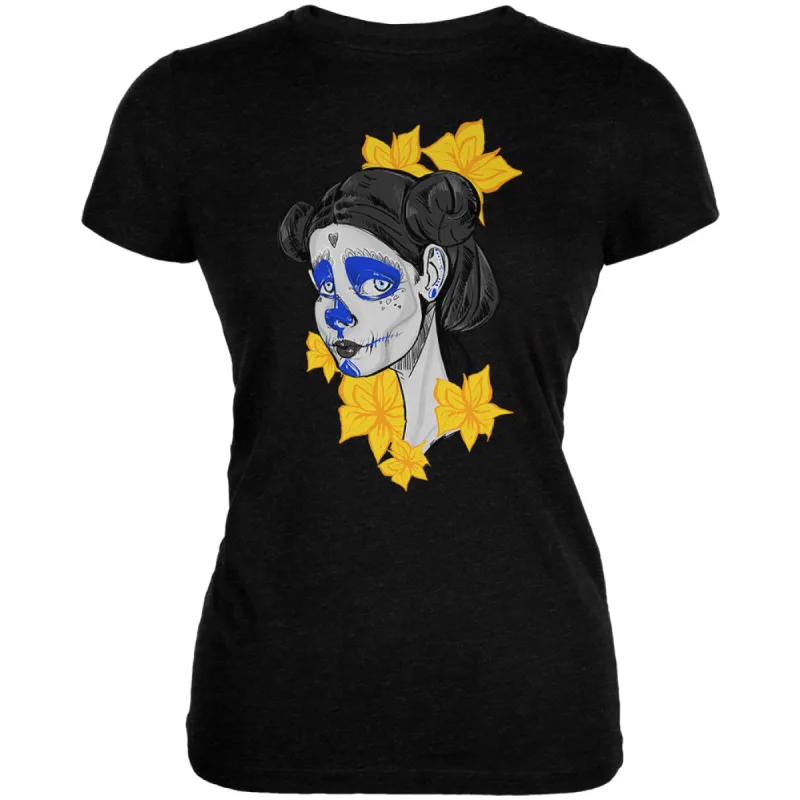 Virgin Mary of Dia de Muertos Juniors Soft T Shirt sold by Old Glory