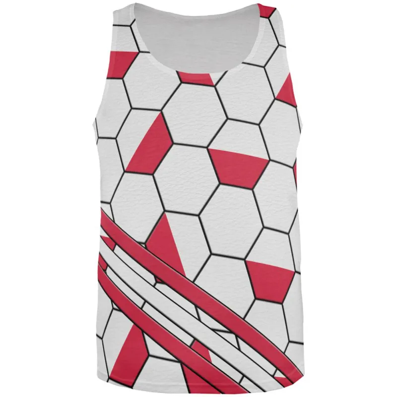 World Cup Poland Soccer Ball All Over Mens Tank Top sold by Old Glory