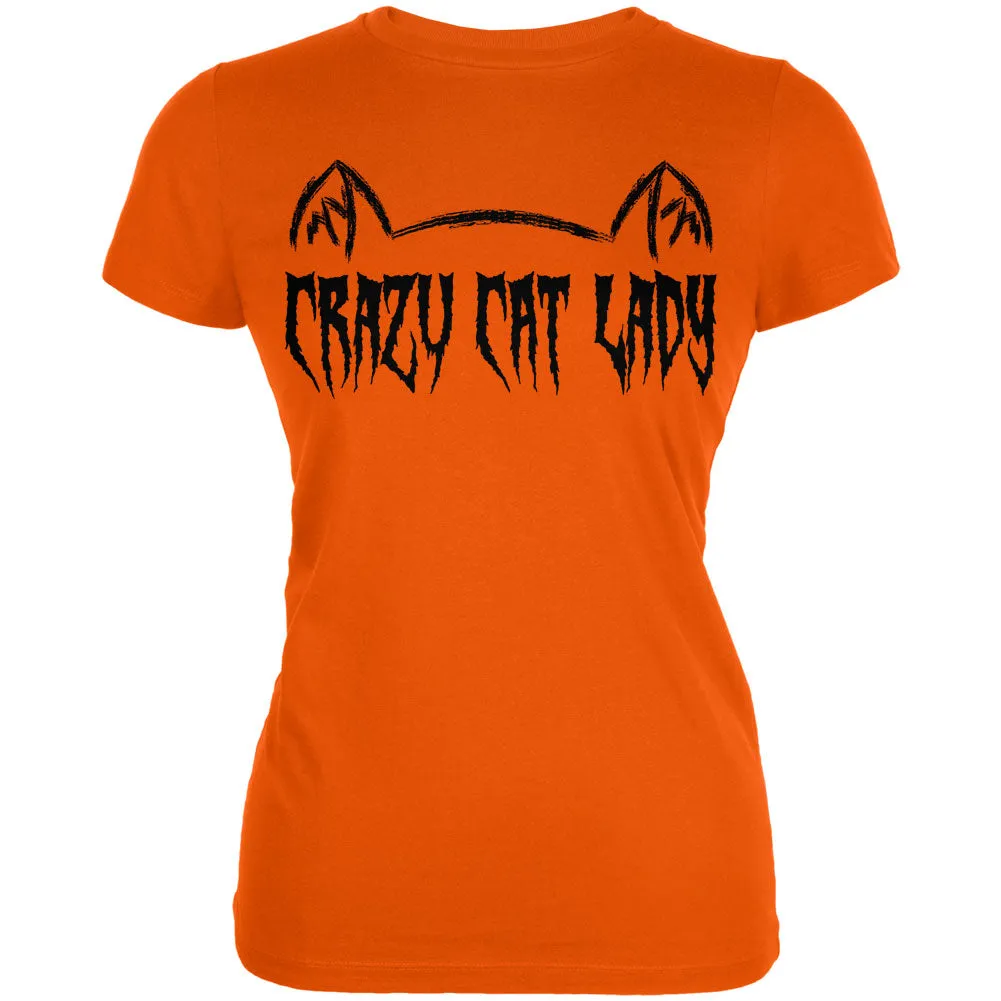 Halloween Crazy Cat Lady Juniors Soft T Shirt sold by Old Glory product image thumbnail 2