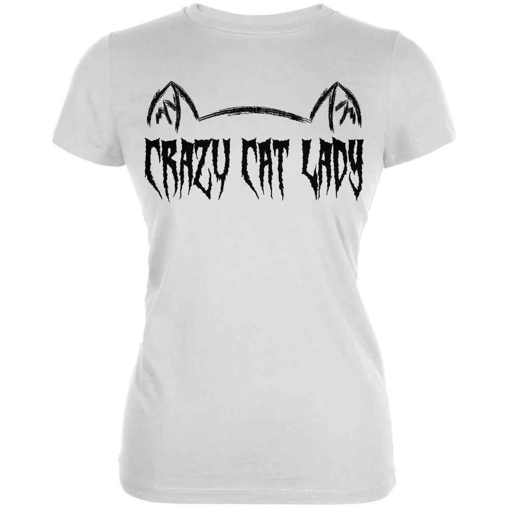 Halloween Crazy Cat Lady Juniors Soft T Shirt sold by Old Glory product image thumbnail 3