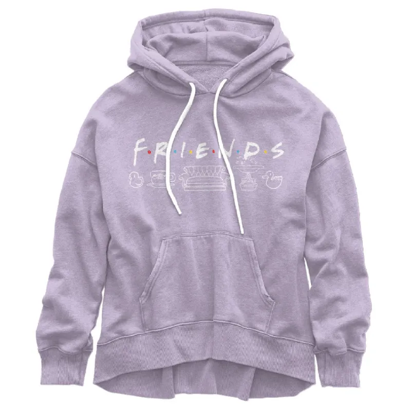 Friends - Icon Logos Juniors Pullover Hoodie sold by Old Glory