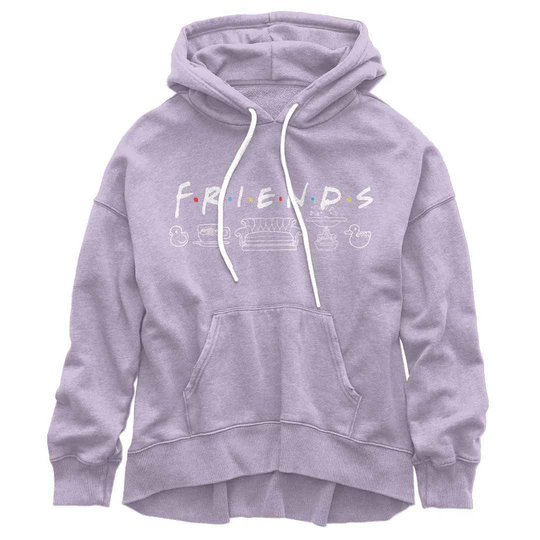 Friends - Icon Logos Juniors Pullover Hoodie sold by Old Glory