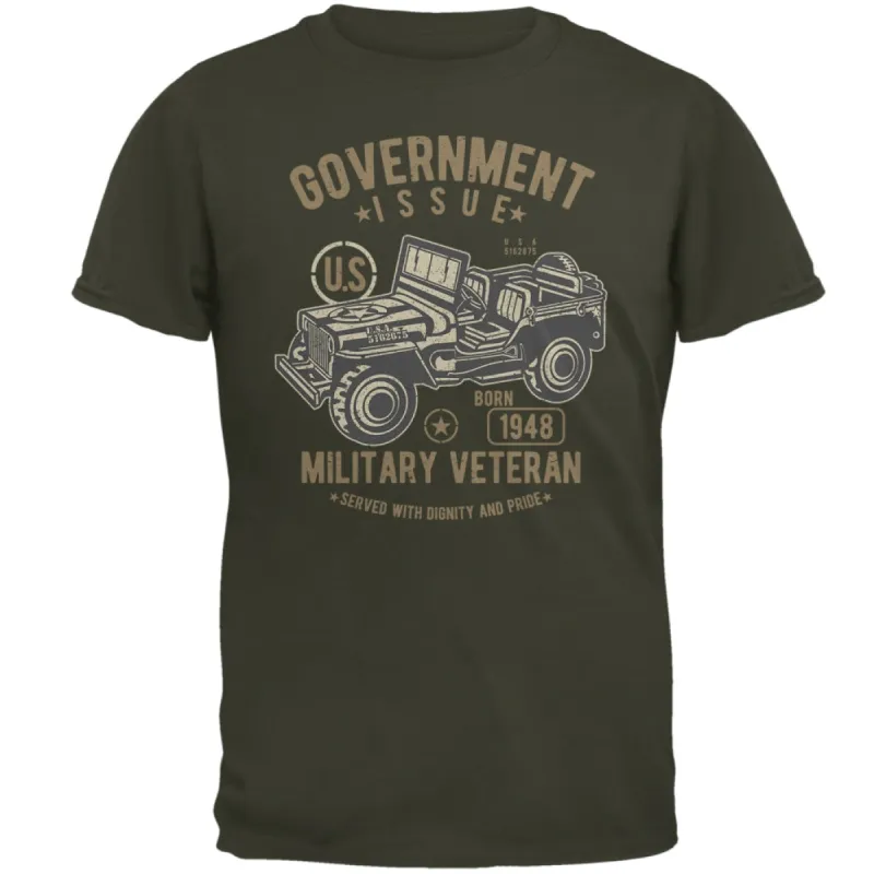 G.I. Military Veteran Birthday 1948 Mens T Shirt sold by Old Glory