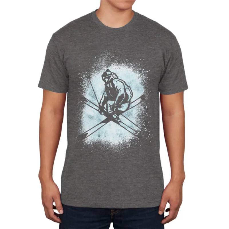 Winter Games Freestyle Ski Mens Soft T Shirt sold by Old Glory