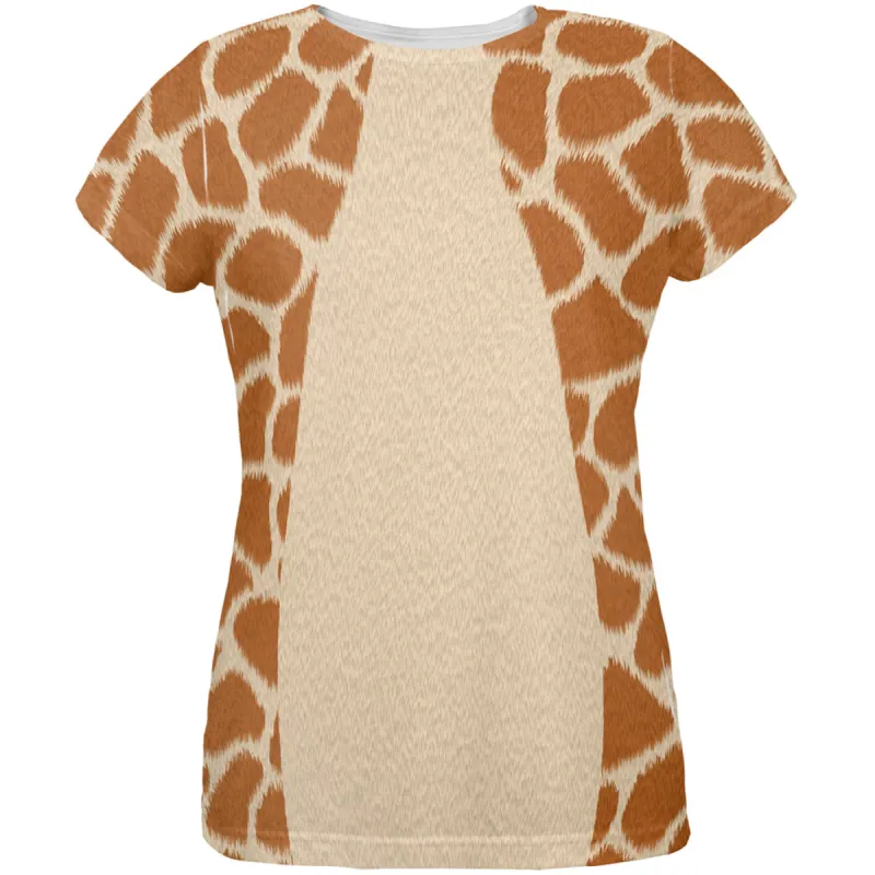 Halloween Giraffe Costume All Over Womens T Shirt sold by Old Glory