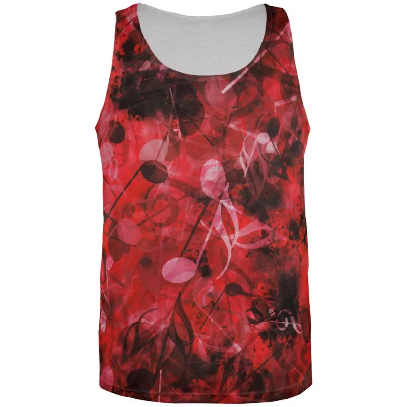 Metal Music Medley All Over Adult Tank Top sold by Old Glory