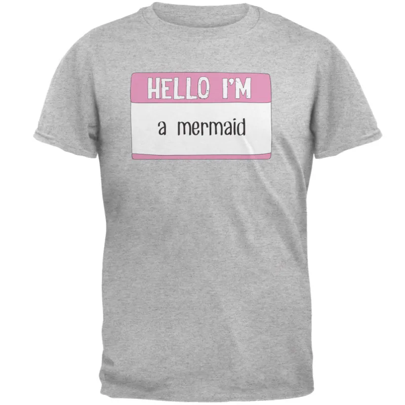 Halloween Hello I'm a Mermaid Mens T Shirt sold by Old Glory