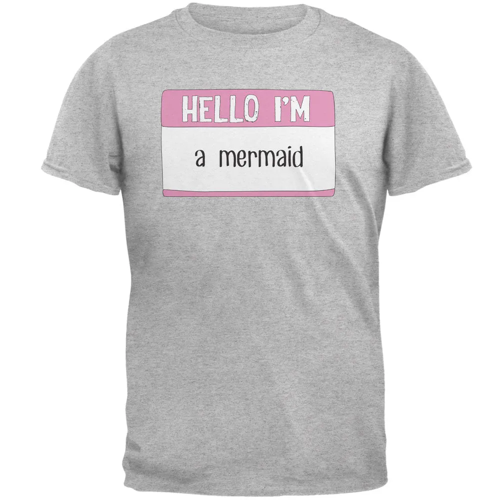 Halloween Hello I'm a Mermaid Mens T Shirt sold by Old Glory