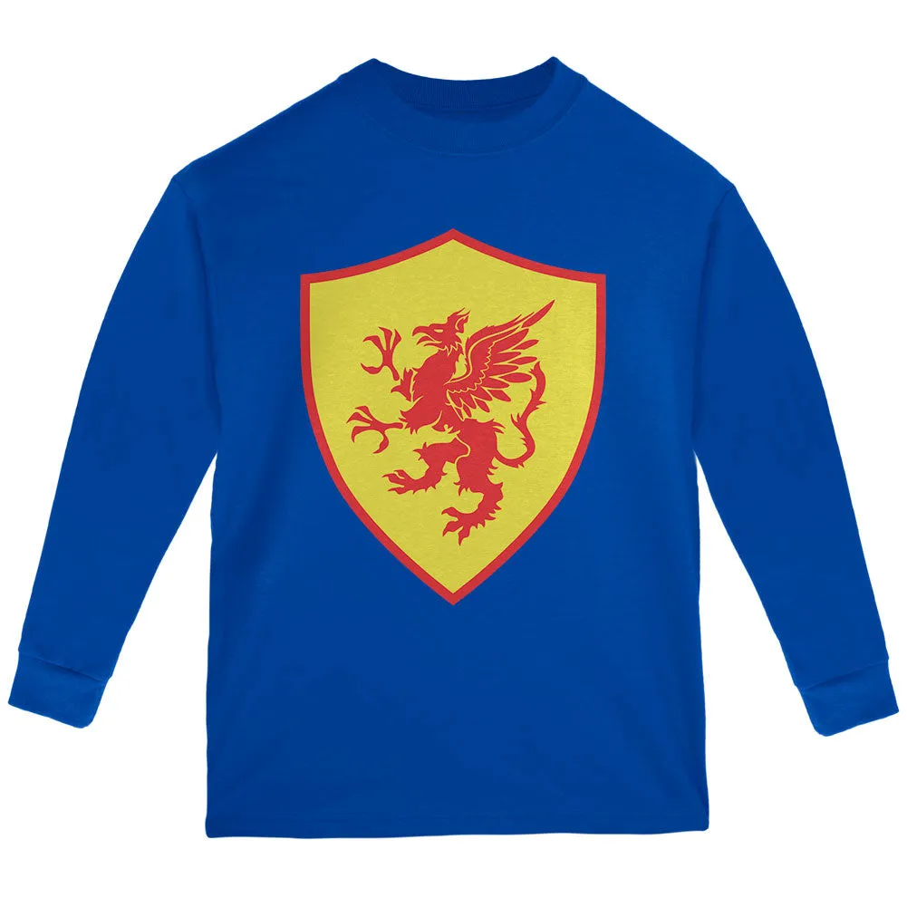 Halloween Knight Shield Costume Griffin Youth Long Sleeve T Shirt sold by Old Glory